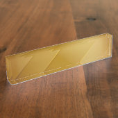 Abstract Gold Diagonal Layers Luxury Art Namensplakette (Seite)