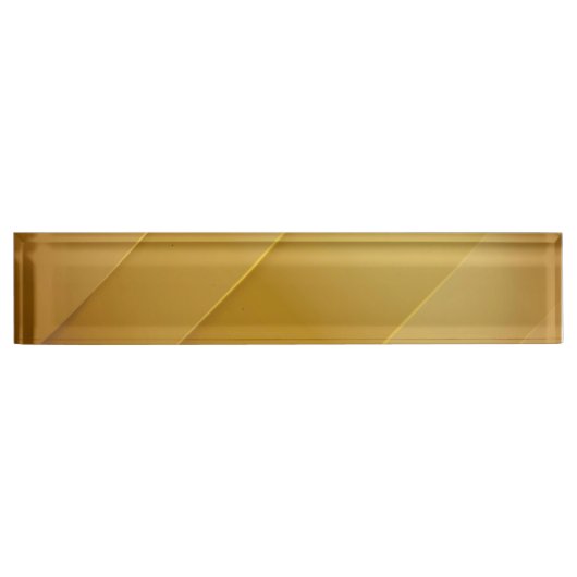 Abstract Gold Diagonal Layers Luxury Art Namensplakette (Vorderseite)