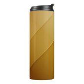 Abstract Gold Diagonal Layers Luxury Art Thermosbecher (Nach links gedreht)