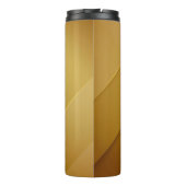 Abstract Gold Diagonal Layers Luxury Art Thermosbecher (Rückseite)
