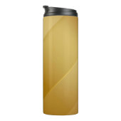 Abstract Gold Diagonal Layers Luxury Art Thermosbecher (Nach rechts gedreht)