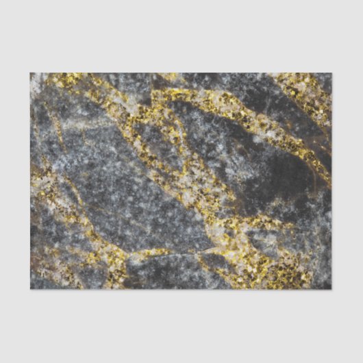Abstract gold sparkles rocky texture seidenpapier (Vorderseite)
