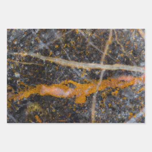 Abstract gold white lines rock texture geschenkpapier set (Vorderseite)