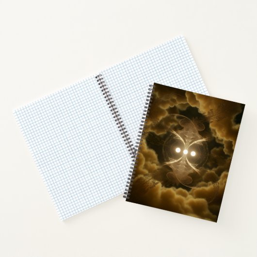 Abstract Golden Energy Spiral Notebook Notizblock (Innenseite)