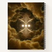 Abstract Golden Energy Spiral Notebook Notizblock (Rückseite)