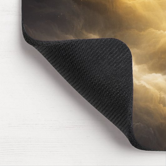 Abstract Golden Nebula Mouse Pad Mousepad (Ecke)