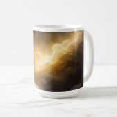 Abstract Golden Nebula Mug Kaffeetasse (VorderseiteRechts)