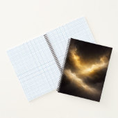Abstract Golden Nebula Spiral Notebook Notizblock (Innenseite)