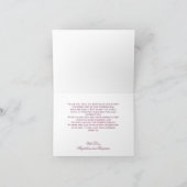 Abstract Golden Purple Sunset Sky Monet Painting Dankeskarte (Innenseite)