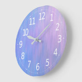 Abstract Gradient Grunge Artwork | Wall Clock Große Wanduhr (Winkel)