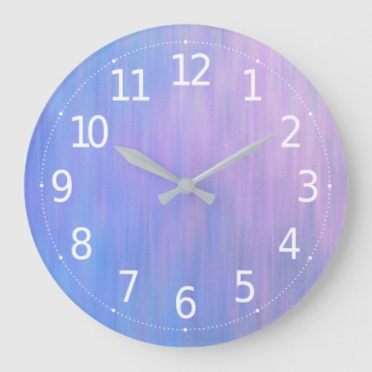 Abstract Gradient Grunge Artwork | Wall Clock Große Wanduhr (Vorderseite)