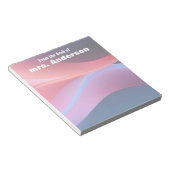 Abstract gradient purple blue  notizblock (angewinkelt)