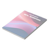 Abstract gradient purple blue  notizblock (Rotiert)