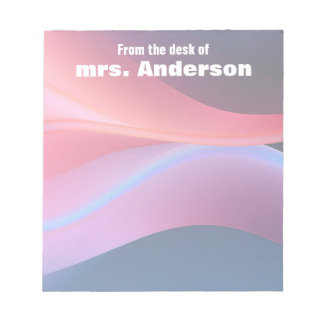 Abstract gradient purple blue  notizblock