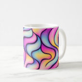 Abstract Gradient Waves Mug Kaffeetasse (VorderseiteRechts)
