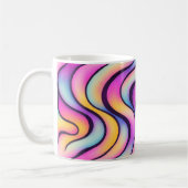 Abstract Gradient Waves Mug Kaffeetasse (Links)