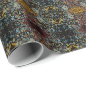 Abstract Graffiti Splatter Painting Art On Black Geschenkpapier (Rolleneckpunkt)