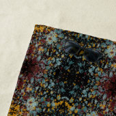 Abstract Graffiti Splatter Painting Art On Black Strandtuch (Beispiel)