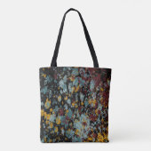 Abstract Graffiti Splatter Painting Art On Black  Tasche (Rückseite)