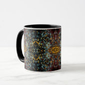 Abstract Graffiti Splatter Painting Art On Black Tasse (Vorderseite Links)
