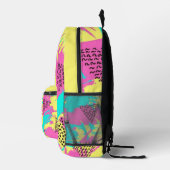 Abstract graffiti urban street art colorful textu bedruckter rucksack (Rechts)