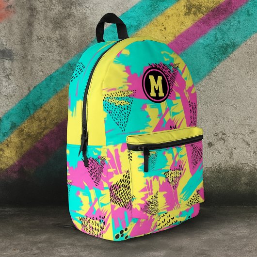 Abstract graffiti urban street art colorful textu bedruckter rucksack