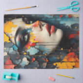 Abstract Graffiti Woman Face Decoupage Paper Seidenpapier (Basteln)