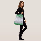 Abstract Grayromantic Pride Flag Tragetaschen Mit Langen Trägern (Am Model)