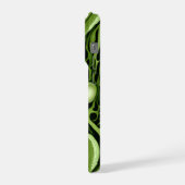 Abstract Green Bio‑Organic Pattern iPhone Hülle (Linke Seite)