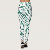 Abstract Green Foliage Leggings (Rückseite)