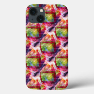 Abstract green, red wallpaper Case-Mate iPhone hülle