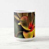 Abstract Green Yellow Red Fractal Art Flower Kaffeetasse (Mittel)