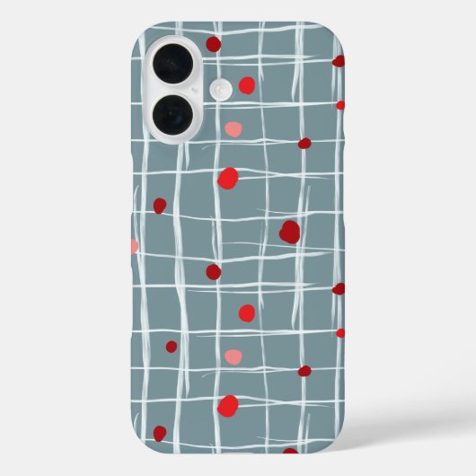 Abstract Grid Pattern Phone Case (Rückseite)