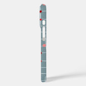 Abstract Grid Pattern Phone Case (Rückseite / Links)