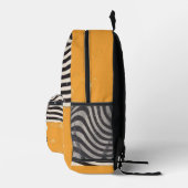 Abstract grunge aesthetic minimal Monogram Bedruckter Rucksack (Rechts)