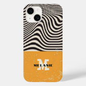 Abstract grunge aesthetic minimal Monogram Case-Mate iPhone Hülle (Rückseite)