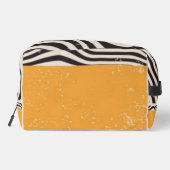 Abstract grunge aesthetic minimal Monogram Waschbeutel (Rückseite)