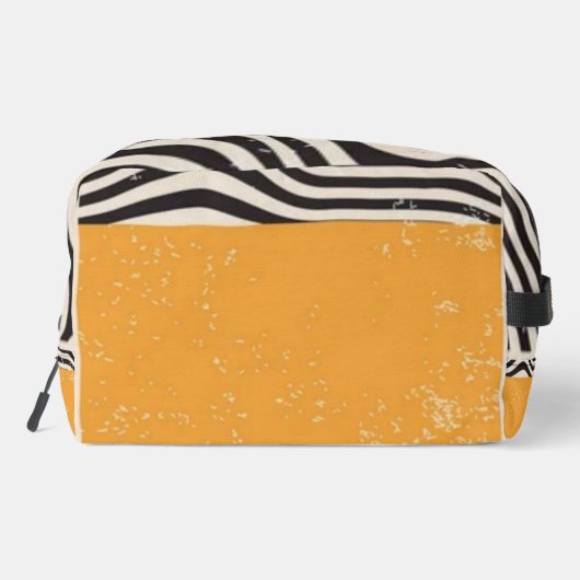 Abstract grunge aesthetic  minimal Monogram Waschbeutel (Rückseite)