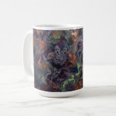 Abstract Halloween Kaffeetasse (Vorderseite Links)