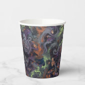 Abstract Halloween Pappbecher (Links)
