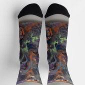 Abstract Halloween Socken (Oben)
