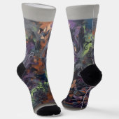 Abstract Halloween Socken (Gewinkelt)