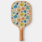 Abstract Hand-Drawn Boho Floral Pattern Pickleball Schläger (Vorderseite)