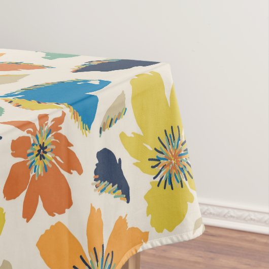 Abstract Hand-Drawn Boho Floral Pattern Tischdecke (Beispiel)