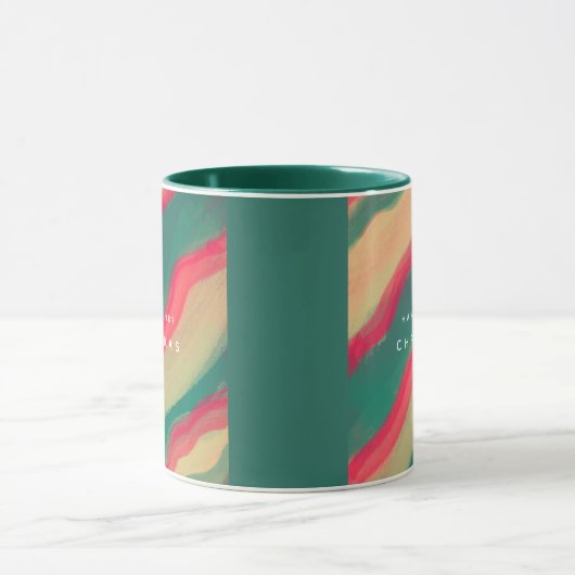 Abstract Hand Painted Pattern Tasse (Zentrum)
