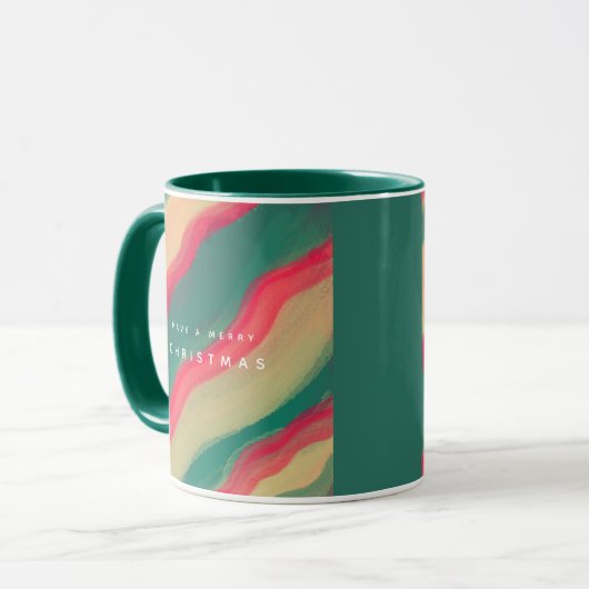 Abstract Hand Painted Pattern Tasse (Vorderseite Links)