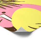 Abstract hand painted seamless animal background. poster (Ecke)