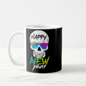 Abstract Happy New Skull Year  Kaffeetasse (Links)