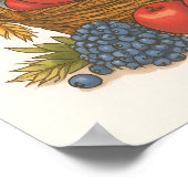 Abstract Harvest Colors: Seamless Oranges & Greens Poster (Ecke)