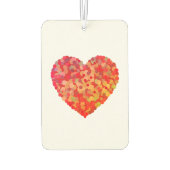 Abstract Heart Confetti Art Autolufterfrischer (Rückseite)